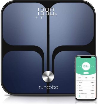 Digital Scale – Wi-Fi Bluetooth Auto – Switch Smart Scale Digital Weight, Body Fat Scale for Weight, 14 Body Composition Monitor with iOS, Android APP, Support Unlimited Users, Auto – Recognition