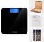 Innotech® Digital Bathroom Scale with Easy-to-Read Backlit LCD (Black)