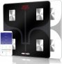REDOVER-Bluetooth Body Fat Scale with Free iOS & Android App, Smart Wireless Digital Bathroom Scale, Body Composition Analyzer for Body Weight, Body Fat, Muscle Mass, BMI, BMR and More, 400lb (Black)